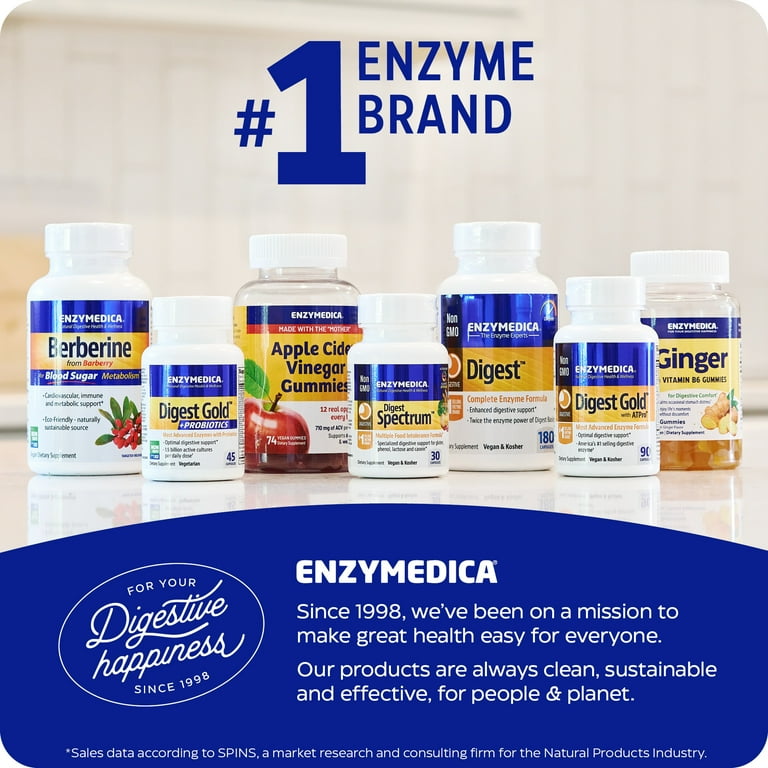 Enzymedica Lypo Gold, 120 Capsules, Vegan, Gluten-Free, Non-GMO