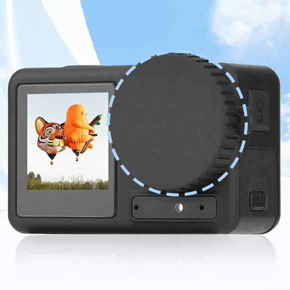 Peggybuy TPU Sports Camera Lens Cover Anti-Scratch Protective Cover Anti-Stain Lens Protector for DJI Osmo Action 4/Action 3 Lens Cover