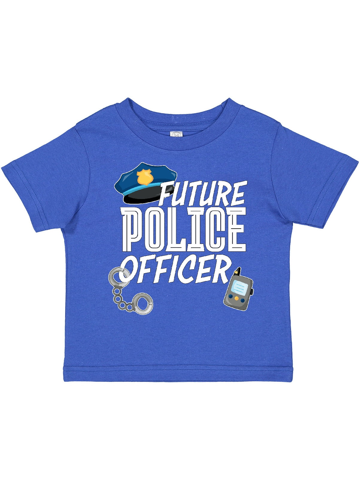 Societee Future Police Officer Cool Cute Girls Boys Toddler Long Sleeve T-Shirt