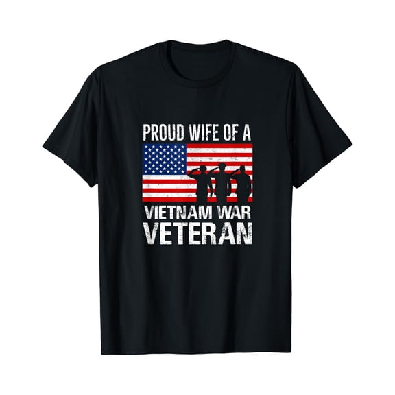 Proud Wife Vietnam War Husband Wives T-Shirt