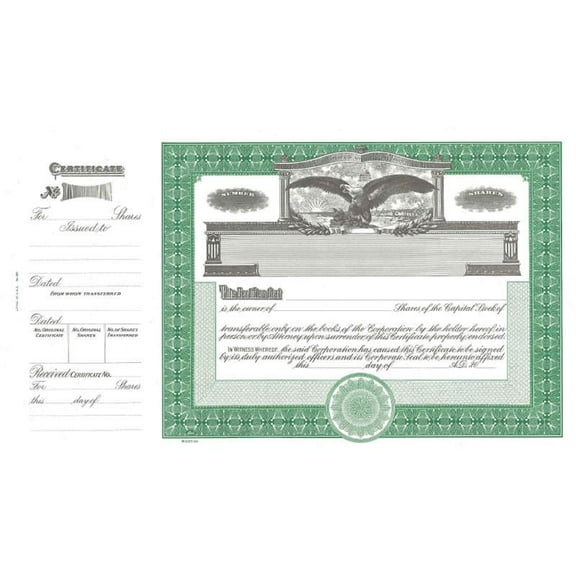 Goes 364 Share Certificate - Pack of 25