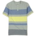 thumbnail image 1 of Ecko Unltd. Camiseta henley con rayas de herradura para hombre, blanca, mediana, 1 of 1