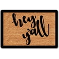 thumbnail image 1 of Hey Y'all for Entrance Indoor and Outdoor,Funny Home Mat Non-Slip Dust Absorbent Front Doormat,Easy Clean 20x32 Inch, 1 of 5