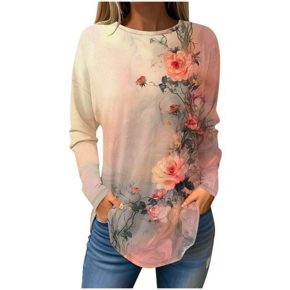 Fall Tops For Dressy Casual Women 2025 Womens Tops Dressy Blouses Lace Long Sleeve Shirts For Women Pack Crew Neck Blouses For Women Plus Size made in WorkouLong Sleeve Tops Women Plus Size 5X