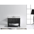 thumbnail image 4 of Julianna 48" Single Bath Vanity in Espresso with White Marble Top and Square Sink with Matching Mirror, 4 of 8