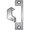 Black, variant on HES HM630 HM Faceplate for 1006 Strike, Satin Stainless Steel