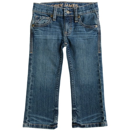 Cody James Toddler-Boys' Saguaro Dark Wash Mid Rise Stretch Slim Bootcut Jeans Blue 4T