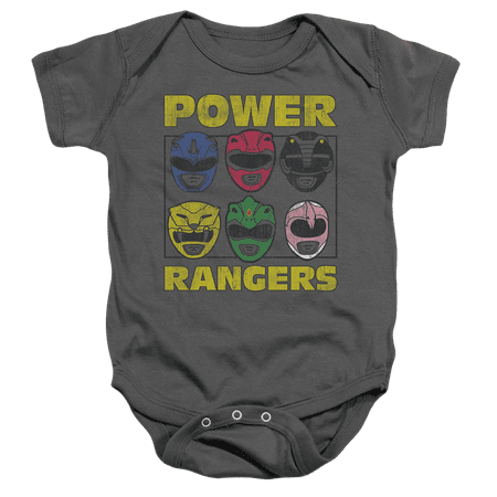 

Mighty Morphin Power Rangers Ranger Heads - Baby Bodysuit