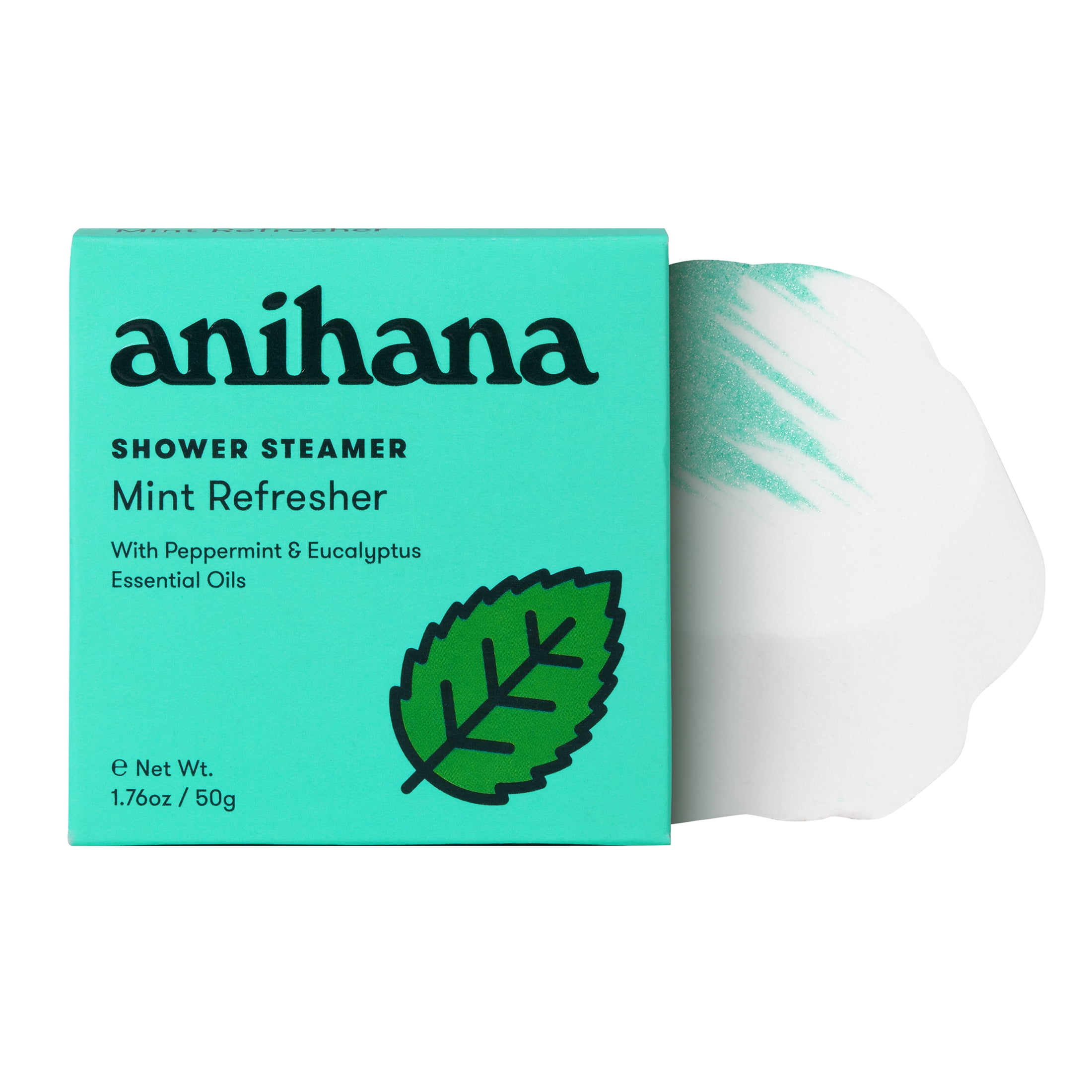Anihana Shower Steamer Mint Refresher with Peppermint & Eucalyptus Essential Oil 1.7oz