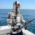 thumbnail image 4 of Men's Upf 50+ Hooded Shirts Long Sleeve Sun Protection Shirts Lightweight Outdoor Fishing Hoodies, 4 of 7