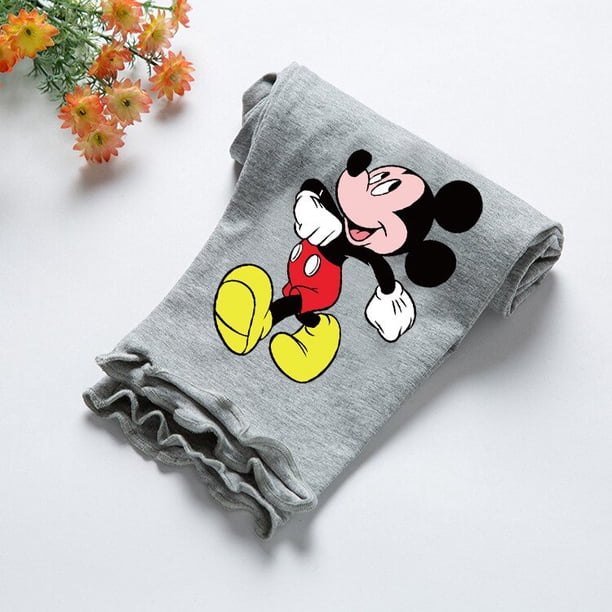 2022 Mickey Mouse, mallas con borde de hongos para niños, pantalones de verano con dibujos animados para bebés, pantalones recortados de encaje, pantalones para niñas Trend140cm zhangmengya CONDUJO