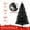 Black, variant on Historyli White Christmas Tree, 6.5 Ft, Artificial, with 250 Warm White LED Lights & 818 Branches