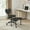 Black PU, variant on Meditation Chair with Wheels, Ergonomic Cross Legged Office Chair, ADHD Chair for Adults, Criss Cross Chair, Yoga Office Chair, Comfortable Back Support, Height Adjustable, Small Spaces, PU Fabric