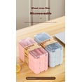 thumbnail image 3 of Adults Lunch Box, Stackable Bento Box, 3-In-1 Compartment - Wheat Straw, Leakproof Bento Lunch Box Meal Prep Containers（ Beige), 3 of 5