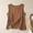 Coffee, variant on Linen Tank Tops for Women Comfy Summer Sleeveless Crewneck Gauze Shirts Casual Blouse Slim Fit Cami Crop Tops