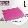 thumbnail image 2 of PRISP Large Foam Balance Pad - High-Density Stability Training Mat for Yoga, Fitness, Home Gym, Physical Therapy and Coordination Exercises; Workout Equipment, Balancing Board Knee Cushion, 2 of 8