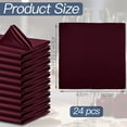 thumbnail image 2 of Servilletas de tela P Pothuiny Satin Burgundy 43 x 43 cm, 24 unidades, 2 of 7