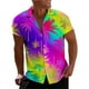 thumbnail image 1 of Camisas De Franela Para Hombre Casual Hombres Solapa Solapa Cocotero Estampado Manga Corta Puños Botón Puerto Estilo Floral Camisa Playa Hawaiianss Verano Top (Purple, 4XL), 1 of 3