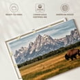 thumbnail image 6 of Elephant Stock Bull Bison In Grand Teton Wall Art - Horizontal Canvas Wall Art - Living Room Wall Decor - Animal Canvas - Blue And Green Decor - 45" x 30", 6 of 8