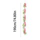 thumbnail image 3 of Guirnalda colgante de glicina artificial, enredadera de flores de seda con hojas verdes para arco de boda, decoración de pared para hogar y jardín, 190 cm, múltiples colores., 3 of 6
