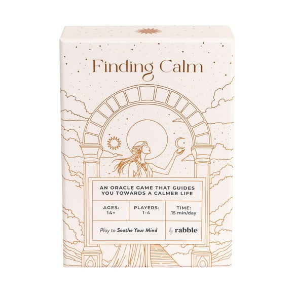 Juego de cartas Rabble Finding Calm para 1-4 jugadores con guía