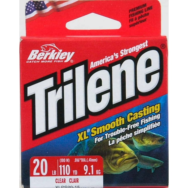 Berkley Trilene XL 12 lb. Monofilament Fishing Line, Clear - 3000 Yds -  Precision Fishing