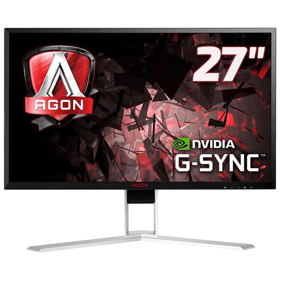 Restored AOC Agon AG271QG 27 Inch 2K 165Hz Gaming Monitor, Adaptive Sync, Low Blue Light, Height Adjustable Stand, Black