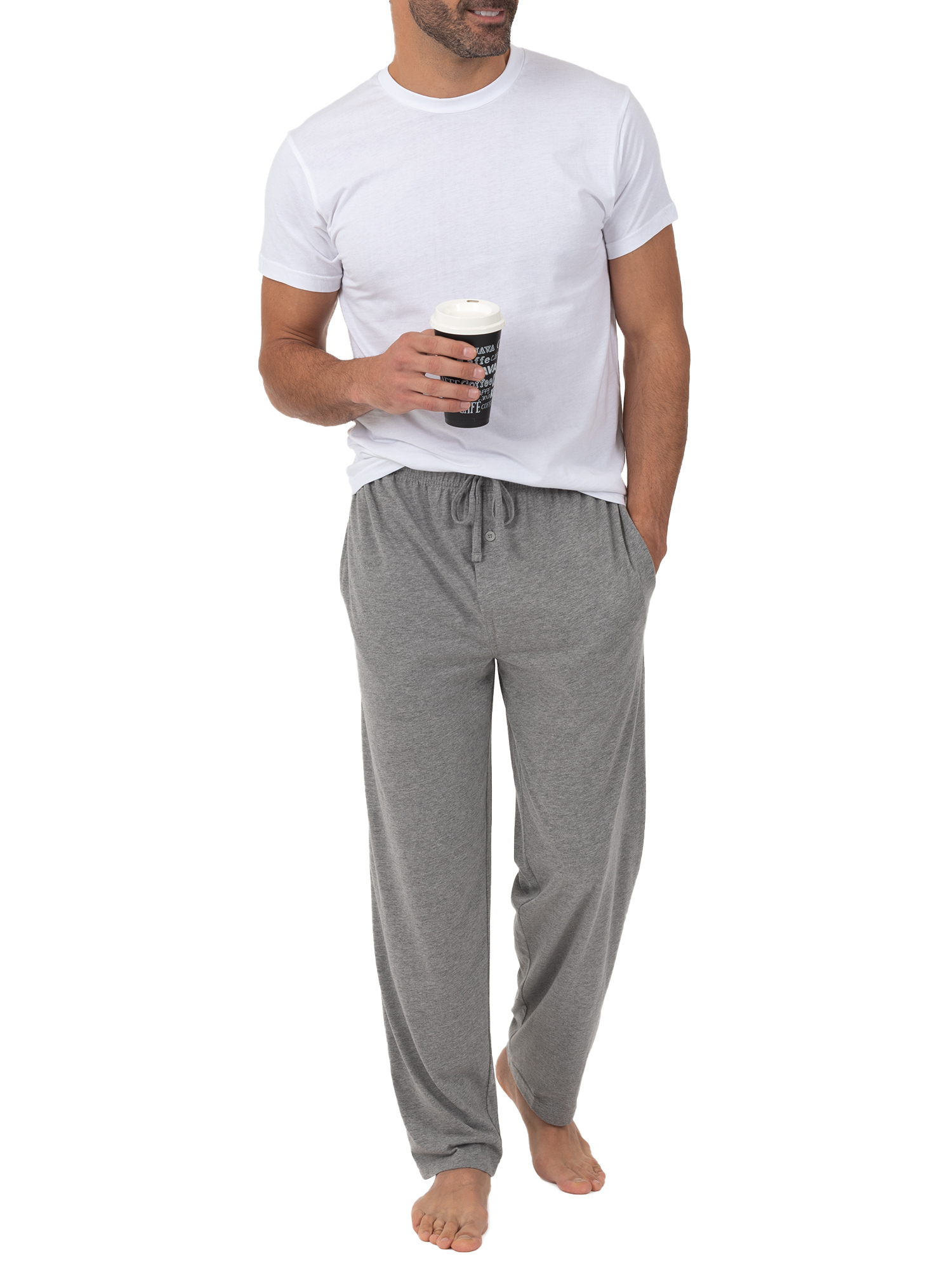 Fruit of the Loom Men's and Big Men's Jersey Knit Pajama Pants, Sizes S-6XL - image 8 of 9