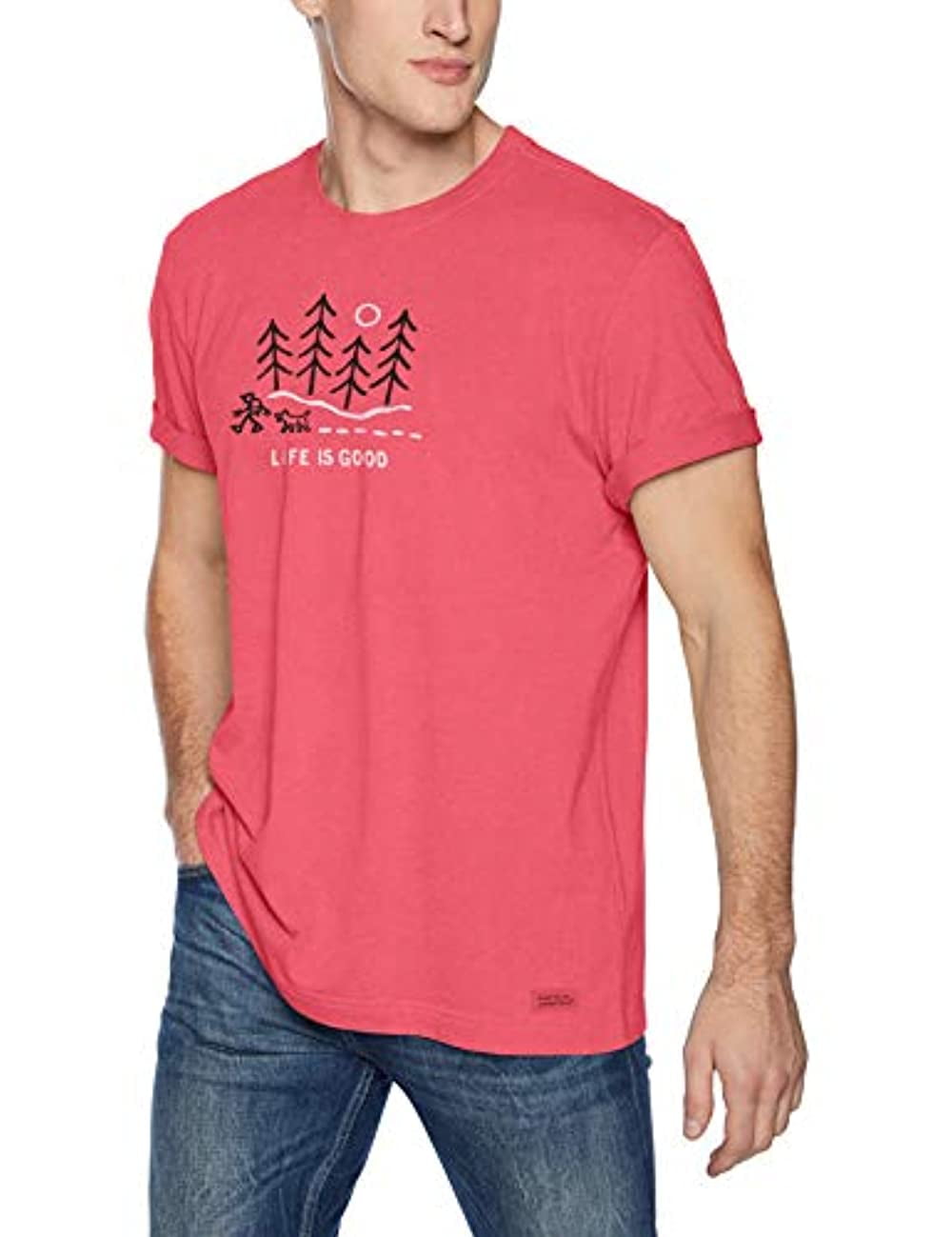 Life is Good Mens Mens Crusher T-Shirt Life is Good Mens Mens Crusher T-Shirt