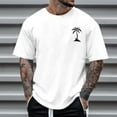 thumbnail image 2 of Men's Summer Shirt 2024 Short Sleeved Coconut Tree Print Men's T Shirt Mens Graphic T Shirts Men T Shirts Graphic Tall Size T Shirts for Men Tee Shirts for Men Pack T Shirts for Men 6xl T Shirts for, 2 of 5