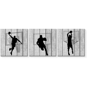 Wall26 Canvas Wall Art Sports Theme - Man Dribbling a Basketball 