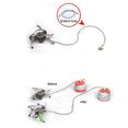 thumbnail image 5 of 2X Gas Stove Adapter Outdoor Camping Barbecue Flat Gas Tank Extension Tube Stove Extension Cord Connecting Tube 40cm, 5 of 5