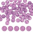 thumbnail image 1 of Paquete de 50 cuentas de silicona redondas moradas de 9 mm para manualidades/ pulseras/ collares, 1 of 7