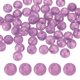thumbnail image 1 of Paquete de 50 cuentas de silicona redondas moradas de 9 mm para manualidades/ pulseras/ collares, 1 of 7