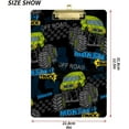 thumbnail image 3 of FMSHPON Monster Truck Off Road Cool Clipboard Hardboard Wood Nursing Clip Board and Pull for Standard A4 Letter 13x9 inches, 3 of 5