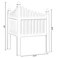 thumbnail image 6 of Outdoor Vinyl Corner Edge Gate for Garden Lawn Fence Yard Border, White, 6 of 7