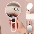 Magnifying Mirror, 10X Hand Mirror with Handle for Travel Magnifying