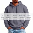 thumbnail image 3 of Hoodies for Men Casual Solid Color Pullover Drawstring Pocket Long Sleeve Hooded Blouse, 3 of 9