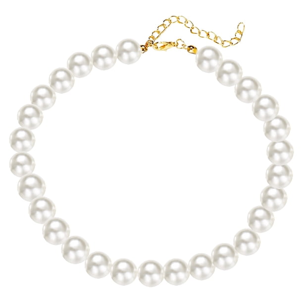 Collares de la perla del encanto de la gargantilla para la cadena del cuerpo de la imitación de la vendimia de la moda de las mujeres