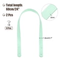 thumbnail image 2 of 2pcs 24 Inch (60cm) Leather Purses Straps Handbag Belt Band Bag Handle, Light Blue, 2 of 6