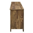 thumbnail image 4 of Contemporary Modern Urban Designer Living Dining Kitchen Room Buffet Table Sideboard Media TV Stand, Wood Steel Metal, Natural Walnut Brown, 4 of 8