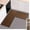 Brown, variant on Buffalo Check Plaid Kitchen Rug Set - 2PCS (17x47 & 17x29), Farmhouse Style, Non-Printed Woven Surface, Non-Slip, Machine Washable, Brown & White