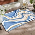 thumbnail image 4 of Uanit Colorful 3D Visual Effect Diatomaceous Earth Bath Mat - Fast Drying Absorbent Bathroom Rug for Shower, Kitchen Sink and Entryway, Non-slip Flat Velvet Floor Mat, Easy Clean Design, 4 of 7