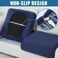 thumbnail image 4 of Smiry Waterproof Couch Cushion Covers, Stretch Sofa Seat Cushion Slipcovers,Elastic Furniture Protector for Pets And Kid(3 Packs, Navy), 4 of 8