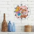 thumbnail image 7 of SKYSONIC Fox Wall Clock 10 Inch Silent Non Ticking Round Clock Oil Painting Clock Easy to Read Clock for Living Room Bedroom Bathroom Home Decor, 7 of 7