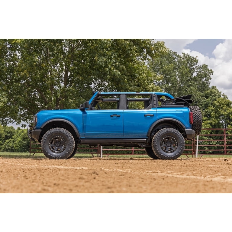 Bronco Exterior Upgrade Rough Country SR2 Aluminum Side Rails For Ford ...