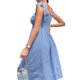 thumbnail image 4 of VISgogo Ladies Tie Up Slip Dress, Summer Autumn Women Leisure Style Dot Printing Lace Fruncido Sin Mangas Backless Midi Falda VISgogo moda, 4 of 5