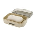 thumbnail image 5 of Unique Bargains 1 Pc Waterproof Soap Holder with Cover Clear Gray Soap Holder for Bathroom 5.51"x4.13"x1.81", 5 of 6