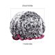 thumbnail image 2 of 1 gorro de ducha reutilizable, gorro de baño de doble espesor, impermeable (flor), 2 of 3