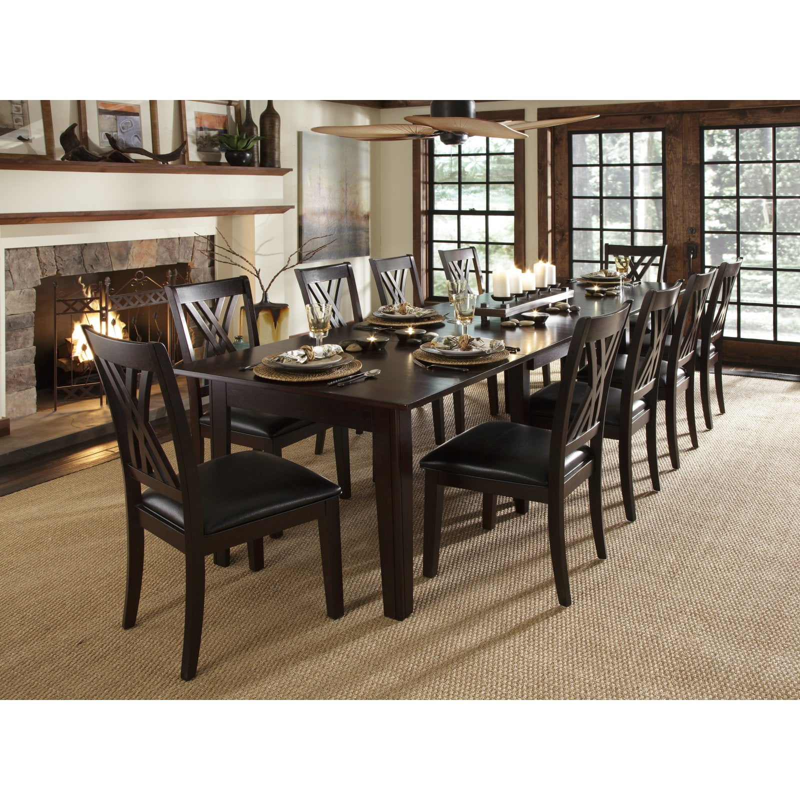 A America Montreal Rectangular Extension Dining Table Espresso A America Montreal Rectangular Extension Dining Table Espresso Com